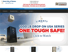Tablet Screenshot of libertysafesofmontana.com
